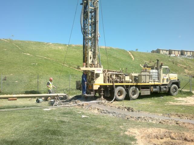 Drilling and equipping of a borehole at Khayamandi Sports field for Stellenbosch Municipality Photo 3: Drilling and equipping of a borehole at Khayamandi Sports field for Stellenbosch Municipality